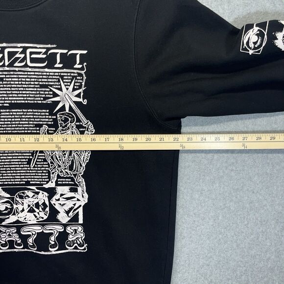 Things By Garrett Crewneck Sweatshirt Men’s Large Black Pullover - Picture 9 of 12